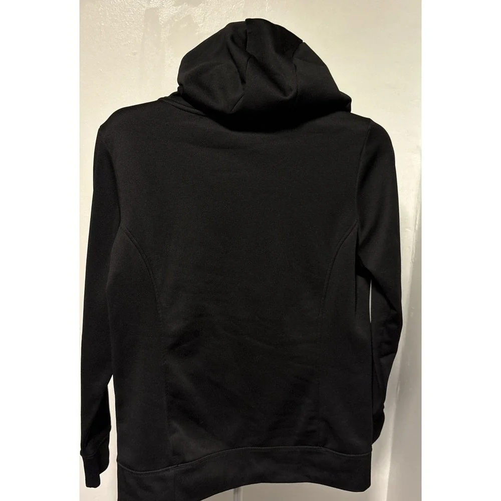 The North Face Hoodie Mens Large Black Pullover Fleece Sweatshirt Big Logo